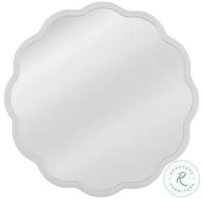 Azalea White Lacquer Wall Mirror
