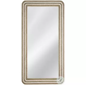 Kiko Natural And White Floor Mirror