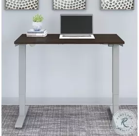 Move 40 Black Walnut 48" Small Electric Height Adjustable Standing Desk