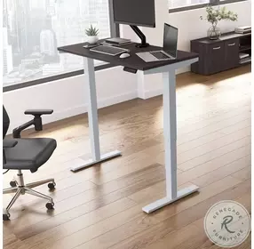 Move 40 Series Storm And Cool Gray Metallic 48" Adjustable Height Standing Desk