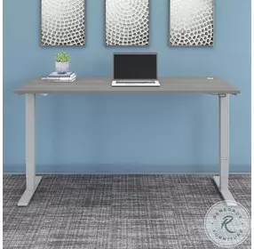 Move 40 Platinum Grey 72" Electric Height Adjustable Standing Desk