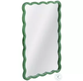 Cassia Green Rectangular Wall Mirror