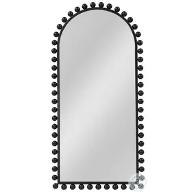 Claria Black Wood Wall Mirror
