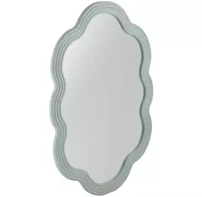 Arianna Matte Light Blue Free Form Wall Mirror