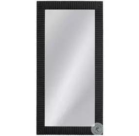 Lithea Matte Black Floor Mirror