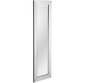 Perry Black and Clear Rectangular Wall Mirror