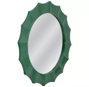 Altair Rich Green Round Wall Mirror