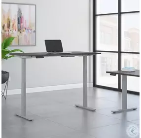 Move 60 Series Storm Gray 60" Adjustable Height Standing Desk