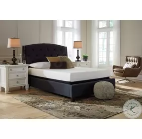 Chime Memory Foam 8" White Medium King Mattress with Foundation