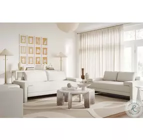 Maeve Pearl White Performance Fabric Accent Chair