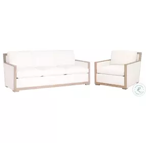 Manhattan LiveSmart Peyton Pearl Performance Fabric 85" Sofa