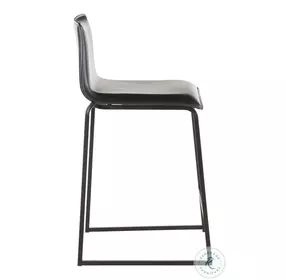 Mara Black Metal Counter Height Stool Set Of 2