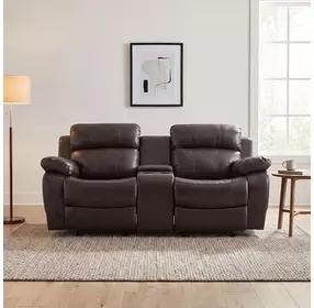 Marille Brown 78" Double Glider Reclining Loveseat