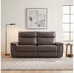 Maroni Dark Brown 80" Power Double Reclining Loveseat with Power Headrests