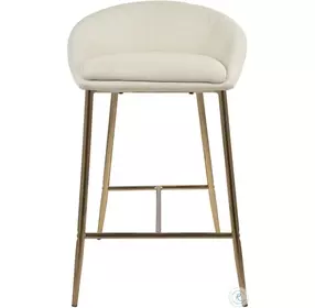 Matisse Gold And Cream Counter Stool Set of 2