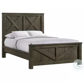 Memphis Antique Gray Panel Bedroom Set