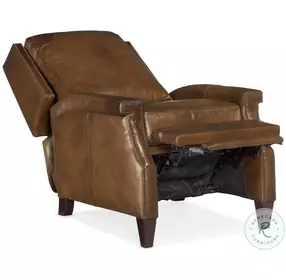 Collin Checkmate Pawn Leather Manual Push Back Recliner