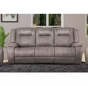 Blake Desert Taupe Performance Fabric 88" Reclining Sofa