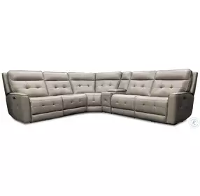 Glendale Pewter 6 Piece Zero Gravity Modular Power Reclining Sectional