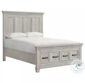 Windom Antique White Storage Platform Bedroom Set