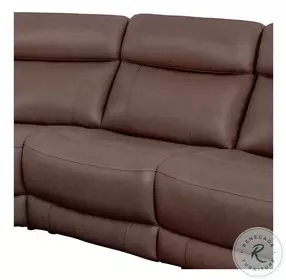 Carrith Autumn Umber Leather Armless Power Recliner