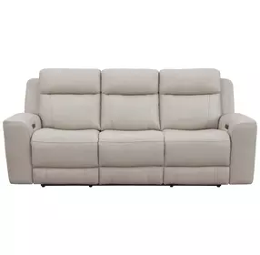 Calgary Stone Leather 92" Power Reclining Sofa