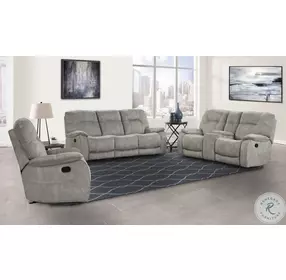 Brooks Shadow Natural Manual Triple Reclining Sofa