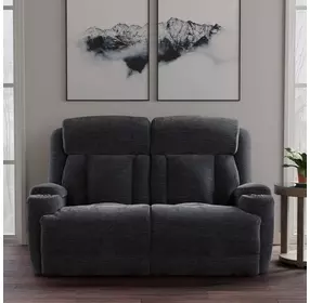 Dalton Lucky Charcoal 65" Power Reclining Loveseat