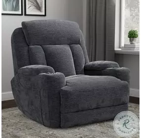 Duncan Lucky Charcoal Power Recliner