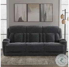 Duncan Lucky Charcoal Power Reclining Living Room Set