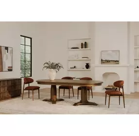 Ellie Rust Performance Fabric Upholstered Dining Chair