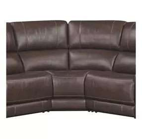 Easton Steamboat Brown Leather Corner Wedge