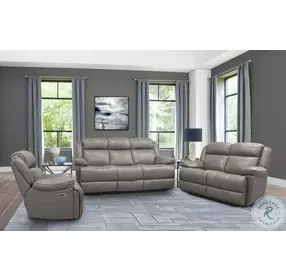 Midnight Florence Heron Power Reclining Sofa with Power Headrest