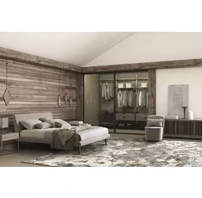 Metropolitan Taupe Queen Upholstered Platform Bed