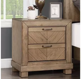 Montana Brown 2 Drawers Nightstand