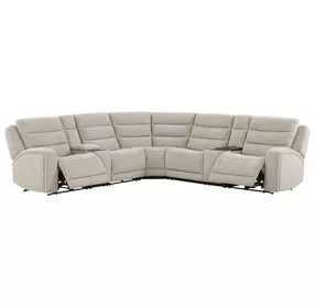 Felix Mari Fawn 6 Piece Modular Zero Gravity Power Reclining Sectional with USB Charging