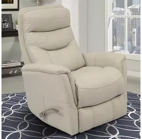 Gemini Ivory Manual Swivel Glider Recliner