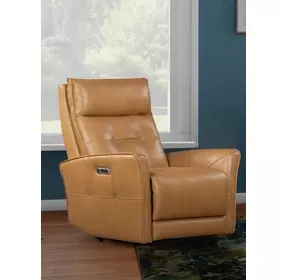 Gershwin Lucca Butterscotch Power Recliner with Zero Gravity