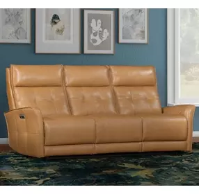 Gershwin Lucca Butterscotch 87" Power Reclining Sofa with Zero Gravity