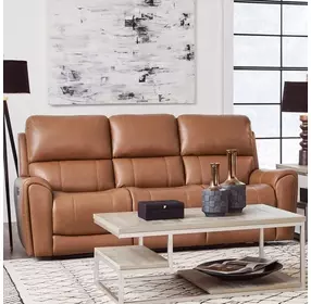 Hancock Apple Cider 88" Zero Gravity Power Reclining Sofa with LED and USB Charging