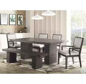 Mila Washed Gray Bench