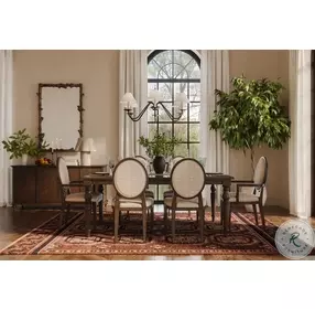 Mila Dark Brown Extendable Rectangular Dining Table