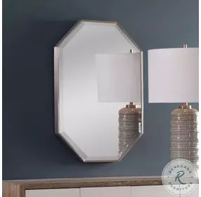 Stuartson Brushed Nickel Mirror