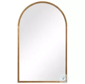 W-00487 Lightly Antiqued Gold Leaf Mirror