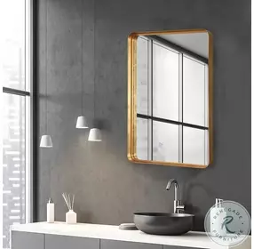 Westbrook Antique Gold Leaf Large Mirror