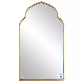 W-00534 Lightly Antiqued Gold Leaf Mirror
