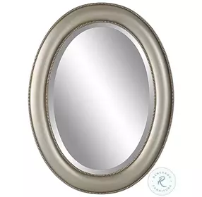 W00529 Metallic Silver With A Subtle Brown Antiquing Mirror