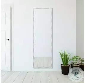 Serna Satin White Mirror
