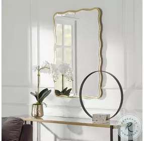 Aneta Aged Gold Mirror