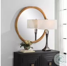 Salina Wodtone Round Mirror